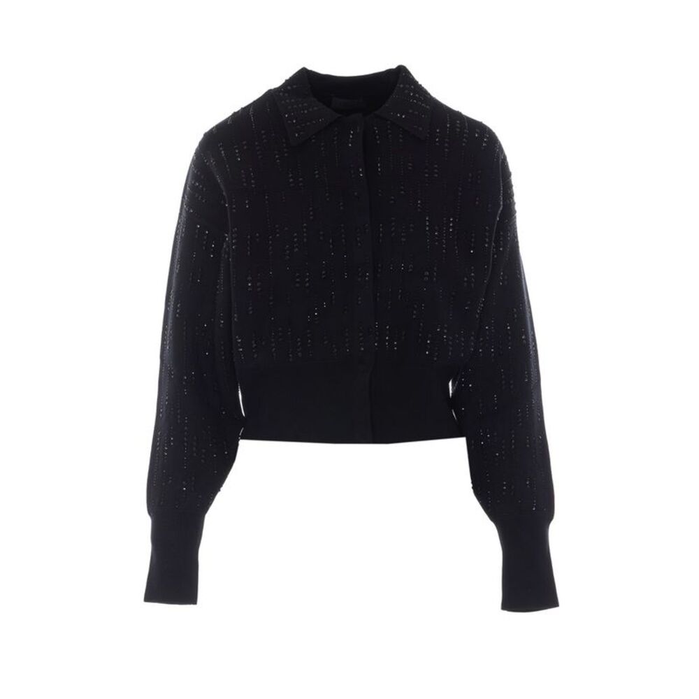 Liu Jo Women Knitted Jacket With Rhinestones